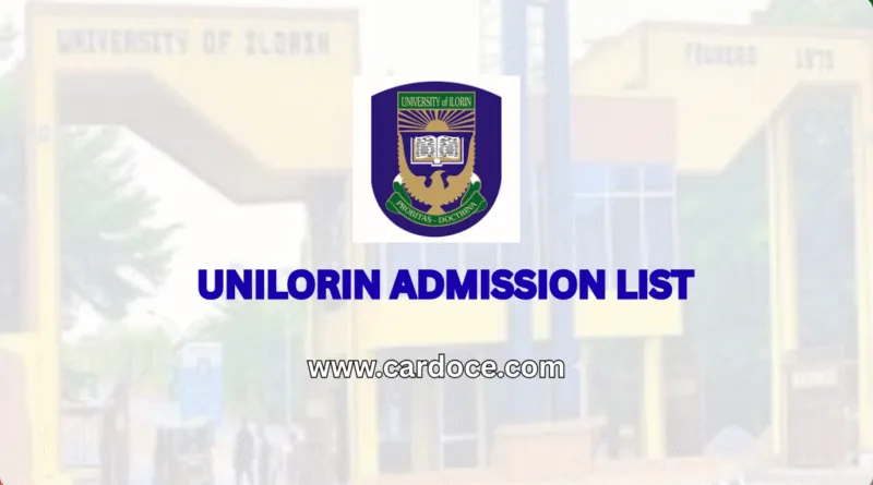UNILORIN Admission List