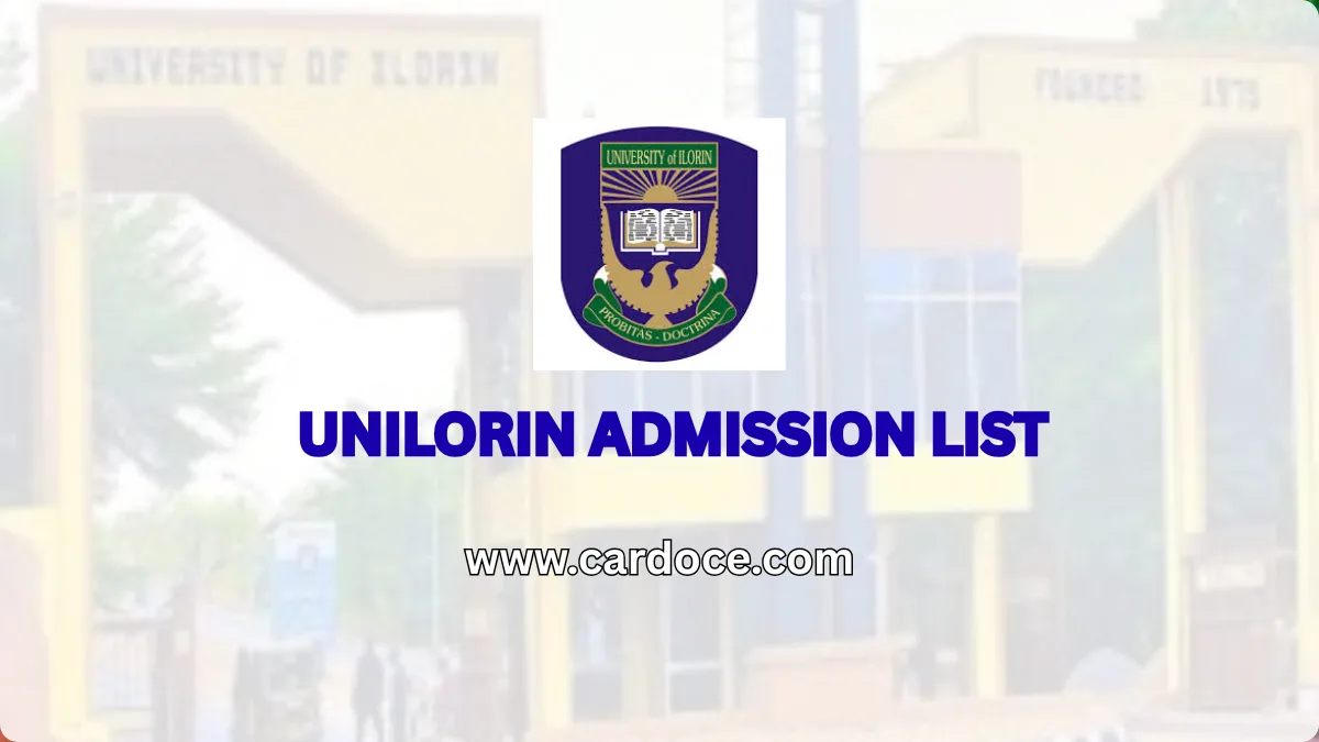 UNILORIN Admission List