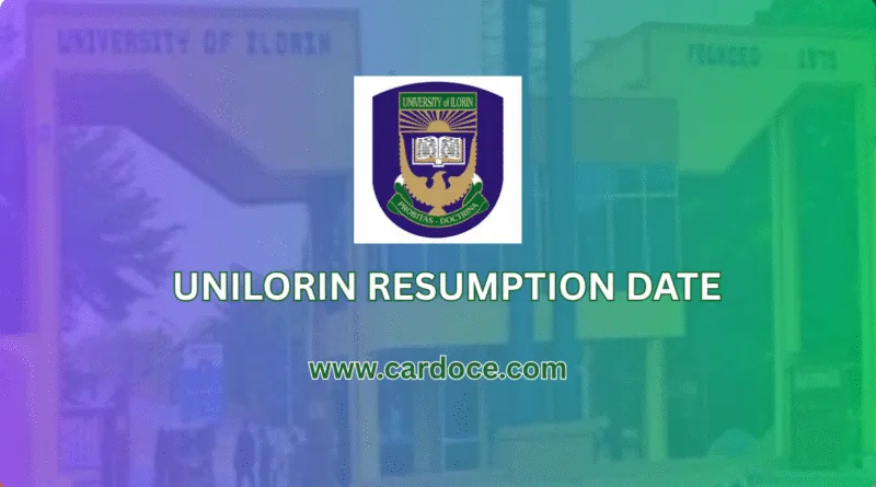 UNILORIN Resumption Date